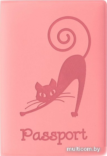 Обложка для паспорта Staff Кошка 237615 (персиковый)