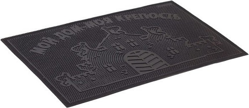 Придверный коврик SunStep Мой дом - моя крепость 40х60 31-037 (черный)