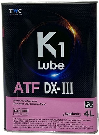 Трансмиссионное масло K1 Lube ATF DX-III 4л