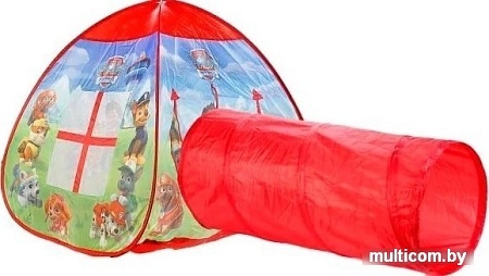 Игровая палатка Играем вместе Щенячий Патруль с тоннелем GFA-TONPP01-R