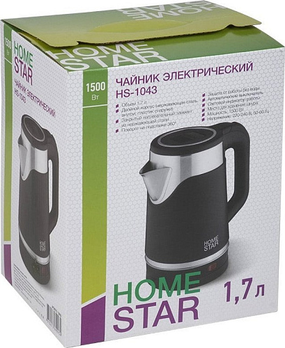 Электрический чайник HomeStar HS-1043 (черный)