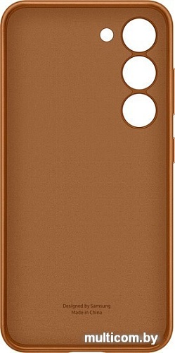 Чехол для телефона Samsung Leather Case S23 (песочно-бежевый)