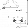 Смеситель ZorG AZR 608 K-1-12 BR