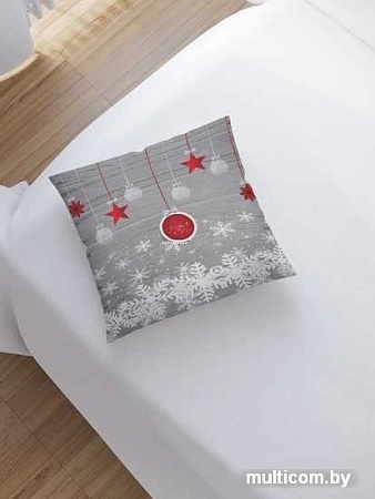 Чехол на подушку JoyArty Новогодние узоры sl_5654