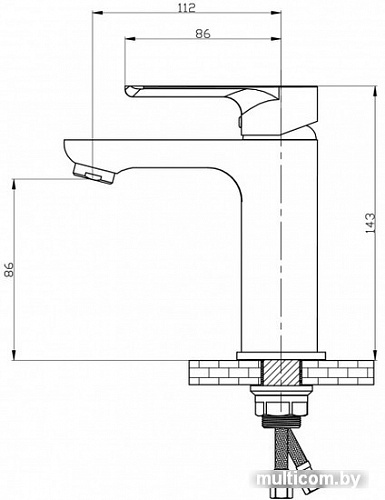 Смеситель РМС SL133-001F