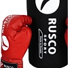 Набор для бокса детский Rusco Sport 6oz (черный/красный)