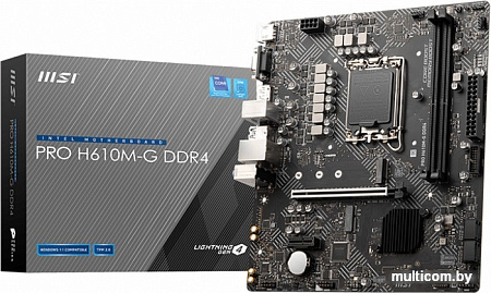 Материнская плата MSI PRO H610M-G DDR4
