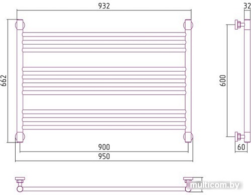 Полотенцесушитель Сунержа Богема L 600x900 00-0202-6090