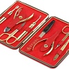 Набор для маникюра и педикюра Dewal 906RED (красный)