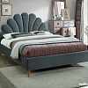 Кровать Signal Santana Velvet 160x200 (серый)