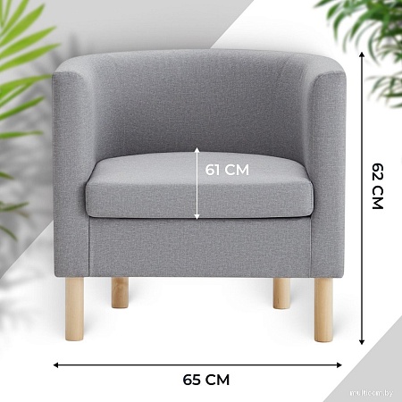 Интерьерное кресло Mio Tesoro Агата 351 (серый 1174)