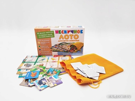 Настольная игра Нескучные игры Нескучное лото. Домашние животные 8233