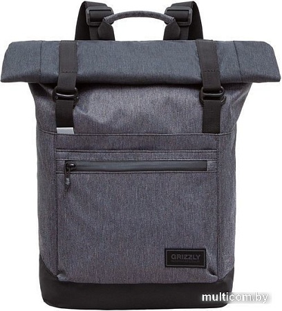 Городской рюкзак Grizzly RQL-315-1 (черный/серый)