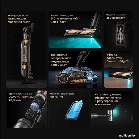 Пылесос Dreame Cordless Vacuum Cleaner Z20 Aqua Cycle Station (евровилка)