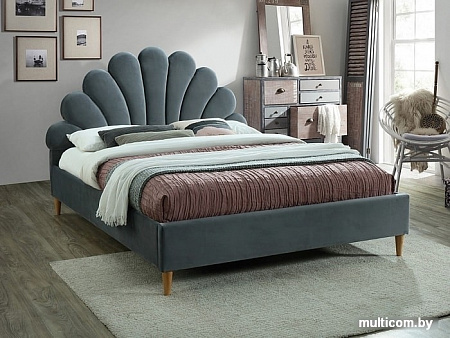 Кровать Signal Santana Velvet 160x200 (серый)