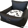 Лежак AntePrima Aurora AURPELDOGNER01 (черный/принт собачки)