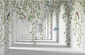 Виниловые обои Citydecor Flower Tunnel 3D 1 400x260