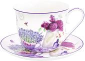 Чашка с блюдцем Elan Gallery Лаванда 420156