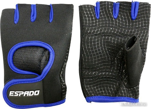 Перчатки для фитнеса Espado ESD001 (XS, черный/синий)
