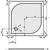 Душевой поддон Эстет Гамма 90x90 [3-0001]