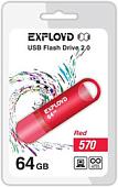 USB Flash Exployd 570 64GB (красный) [EX-64GB-570-Red]