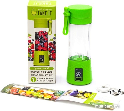 Портативный блендер Take It 17-001 (зеленый)