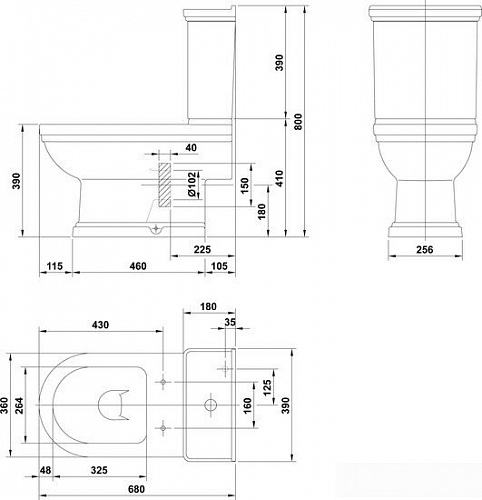 Унитаз Gala Noble 12120