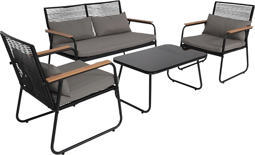 Набор садовой мебели AksHome Gardenia (черный)