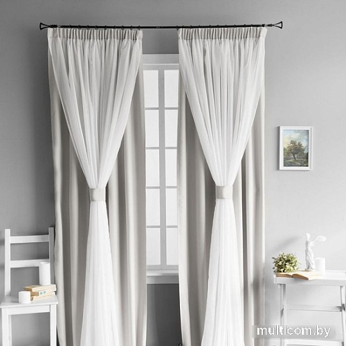 Комплект штор Pasionaria Милли 280x240 (2 шт, серый)