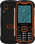 Телефон Maxvi R2 up (черный/оранжевый)