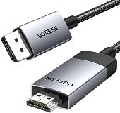 Кабель Ugreen DP119 15574 DisplayPort - HDMI (2 м, черный)