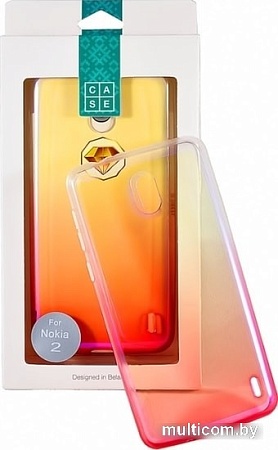 Чехол Case Rainbow для Nokia 2 (розовый)