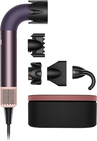 Фен Dyson HD17 Supersonic r Straight+Wavy (с переходником на евровилку, яшмовая слива)