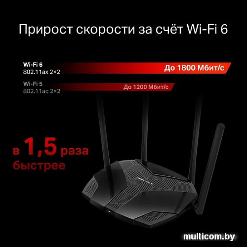 Wi-Fi роутер Mercusys MR1800X