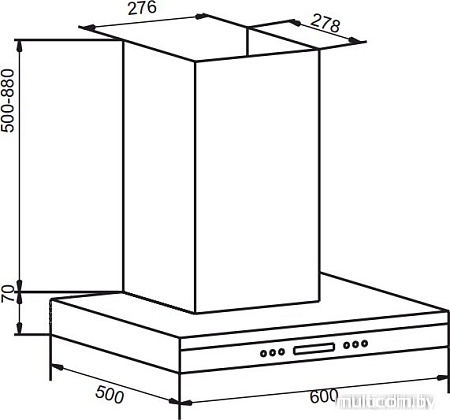 Кухонная вытяжка Hansa OKP 662 TH
