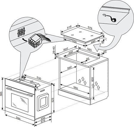 Электрический духовой шкаф Hansa BOEI68418