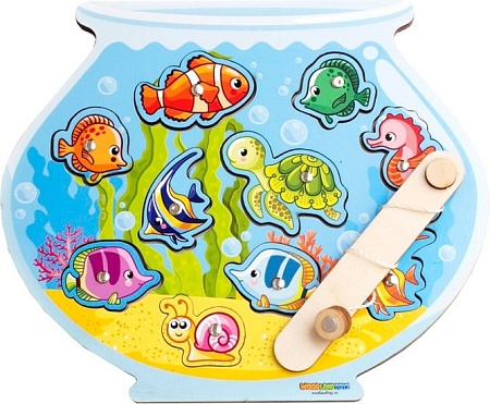 Магнитная рыбалка WoodLand Toys Аквариум 062201