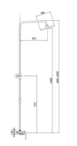Душевая система Haiba HB24505-8 (белый)