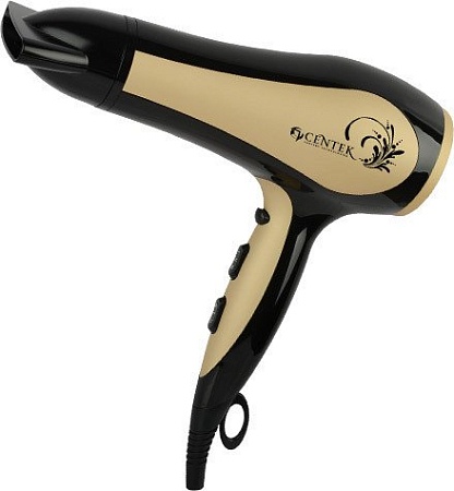 Фен CENTEK CT-2212 (черный/золотой)