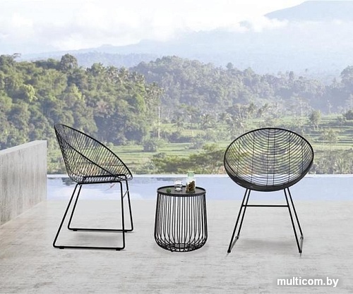 Стул с подлокотниками Sheffilton SHT-S127-CN1 (черный/черный)