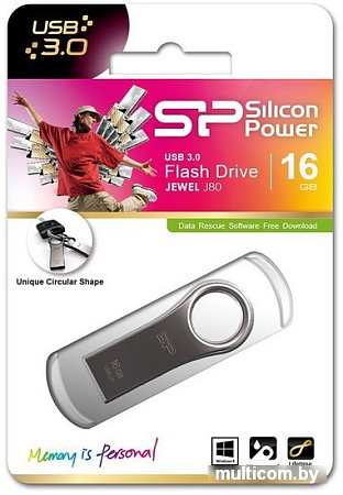 USB Flash Silicon-Power Jewel J80 16GB (SP016GBUF3J80V1T)