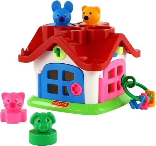 Сортер Полесье Логический теремок (в сеточке)