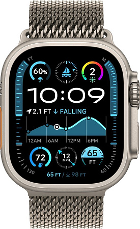 Умные часы Apple Watch Ultra 2 LTE 49 мм (титановый корпус, титановый/титановый, миланская петля M)