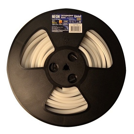 Светодиодная лента Uniel ULS-N11-2835-120LED-m-8mm-IP67-DC24V-10W-m-15M-4000K