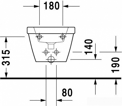 Биде Duravit 2nd Floor [2254150000]