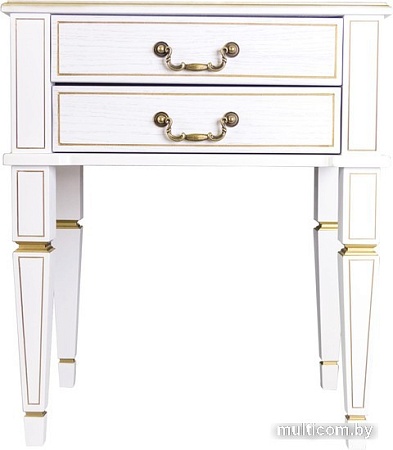 Тумба Мебелик Васко В 118Н (белый ясень/золото)