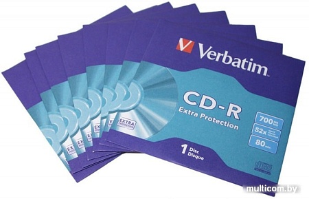 CD-R диск Verbatim 700Mb Verbatim DL Extra Protection 52x в конверте