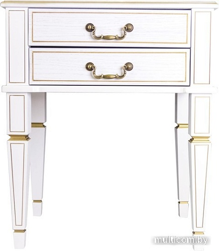 Тумба Мебелик Васко В 118Н (белый ясень/золото)