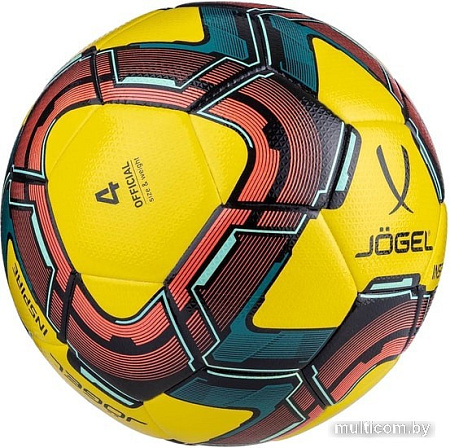 Мяч Jogel BC20 Inspire (4 размер, желтый/красный/синий)