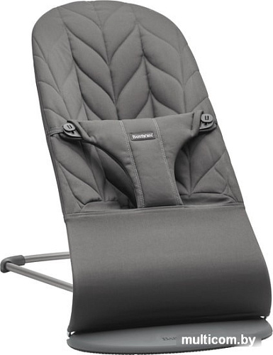 Шезлонг BabyBjorn Bliss Cotton Petal Quilt (антрацит)
